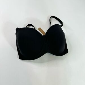 Skims Bra Womens 34DD Black Fits Everybody T-Shirt Innerwear NWT